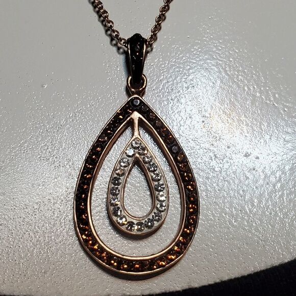 NWT Kohl's 14 Karat Rose Gold Plated Pendant - Picture 4 of 5